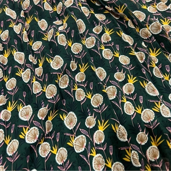 Sam Edelman High Neck Pleated Peasant Dress Size 2 - Picture 9 of 15